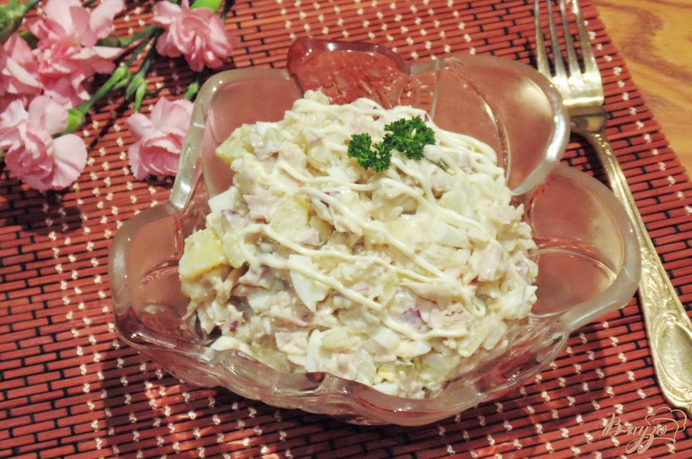 Салат из варёной куриной грудки рецепты Салат из варёной куриной грудки рецепты
