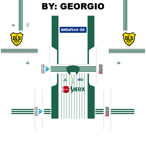 Dream league soccer 2016 kits raja casablanca