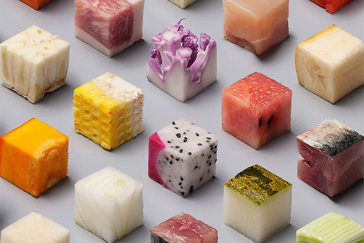98 идеальных кубиков из еды