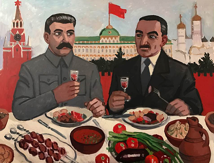 チョーク肖像画 1996年制作/バリダンス Время», Цой, застолья с холодцом: закат СССР в графике Зои