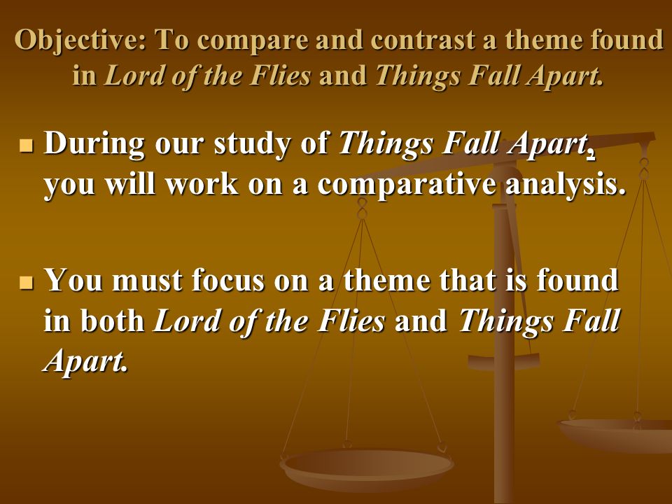 Essay on things fall apart