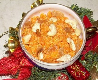 Рецепт Халва из моркови с кешью (Gajjar Halwa)