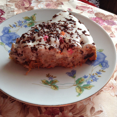 Рецепт Полезный морковный пирог с бананами и специями