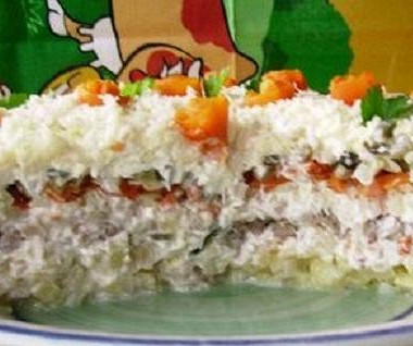 Рецепт Салат с огурцом и морковью