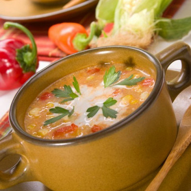 Рецепт Острый овощной суп с цветной капустой
