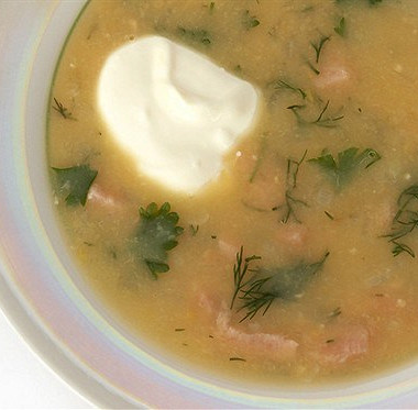 Рецепт Гороховый суп с ветчиной