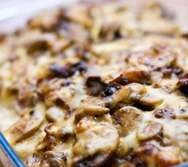 Рецепт Грибы, запеченные с сыром (Mushroom Bouyiourdi)