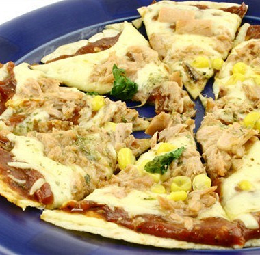 Рецепт Зерновая пицца с тунцом и кукурузой