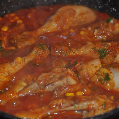 Рецепт Курица с томатным соусом