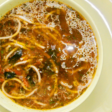 Рецепт Суп грибной с макаронами