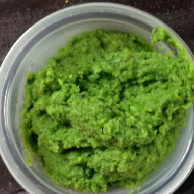 Рецепт Мятное пюре из зеленого горошка