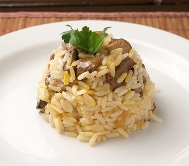 Фото рецепт Плов с грибами и кедровыми орешками