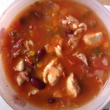 Фото рецепт Минестроне с куриной грудкой