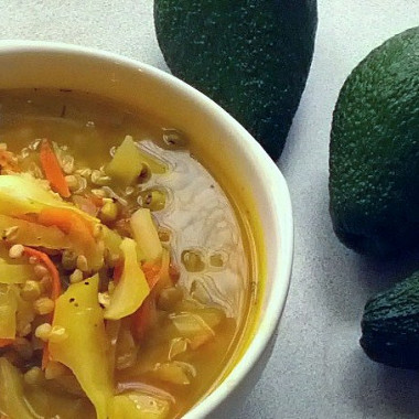 Рецепт Овощной суп с зеленой гречкой