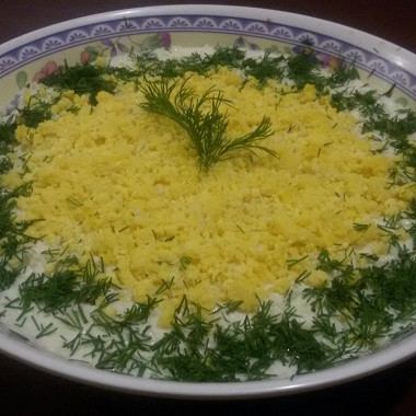 Рецепт Слоеный салат «Королевский»