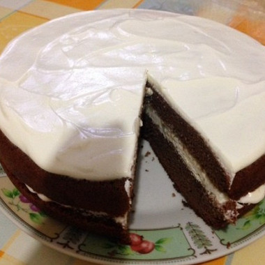 Рецепт Шоколадно-гречневый торт с зефиром