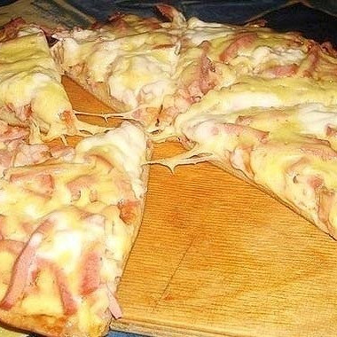Рецепт Быстрая пицца на сковороде