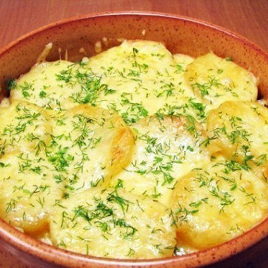 Рецепт Картофельная запеканка с грибами и сыром