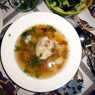 Рецепт Рыбный суп с тыквой