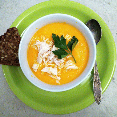 Рецепт Морковный суп с мандаринами