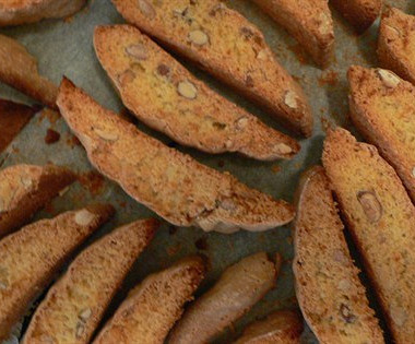 Фото рецепт Бискотти с миндалем и сухофруктами
