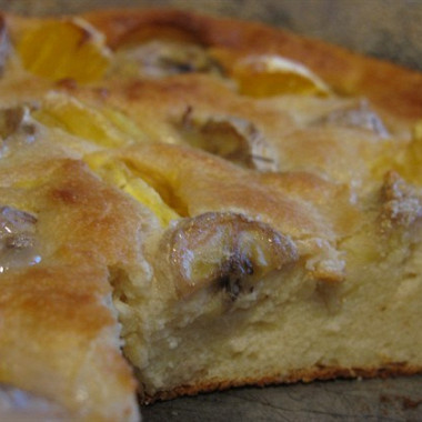 Рецепт Творожно-банановый пирог с апельсином
