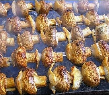 Фото рецепт Шашлык из овощей и грибов