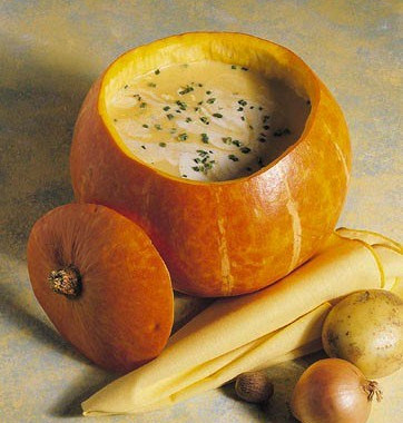 Рецепт Суп из тыквы и сыра грюйер