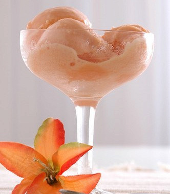 Рецепт Персиковое йогуртовое мороженое