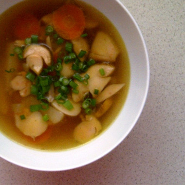 Рецепт Грибной суп с зеленью