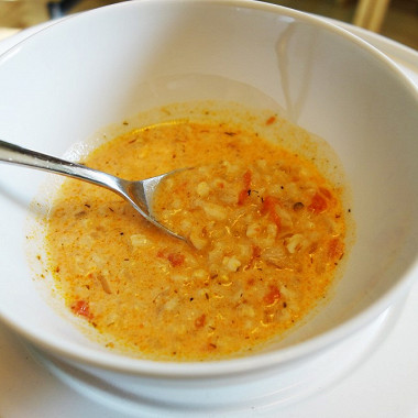 Рецепт Суп из перловки и помидоров