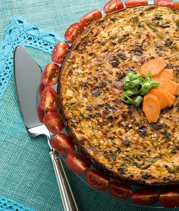 Пирог из говядины и шпината