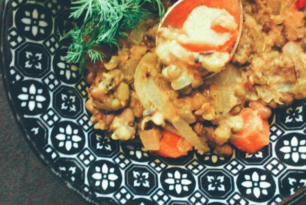 Маш с морковью и луком
