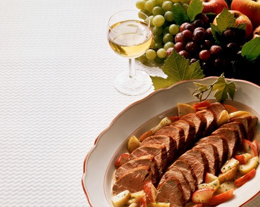 Мясо с айвой
