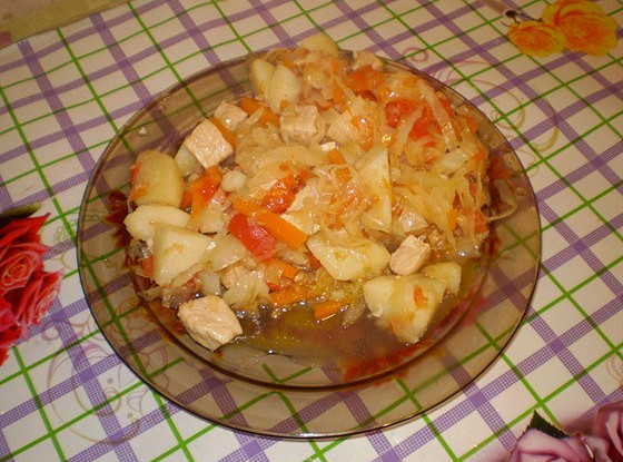 Мясное рагу со свининой